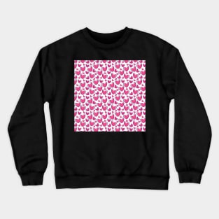 Hand Drawn Hearts Valentine's Day Pattern Crewneck Sweatshirt